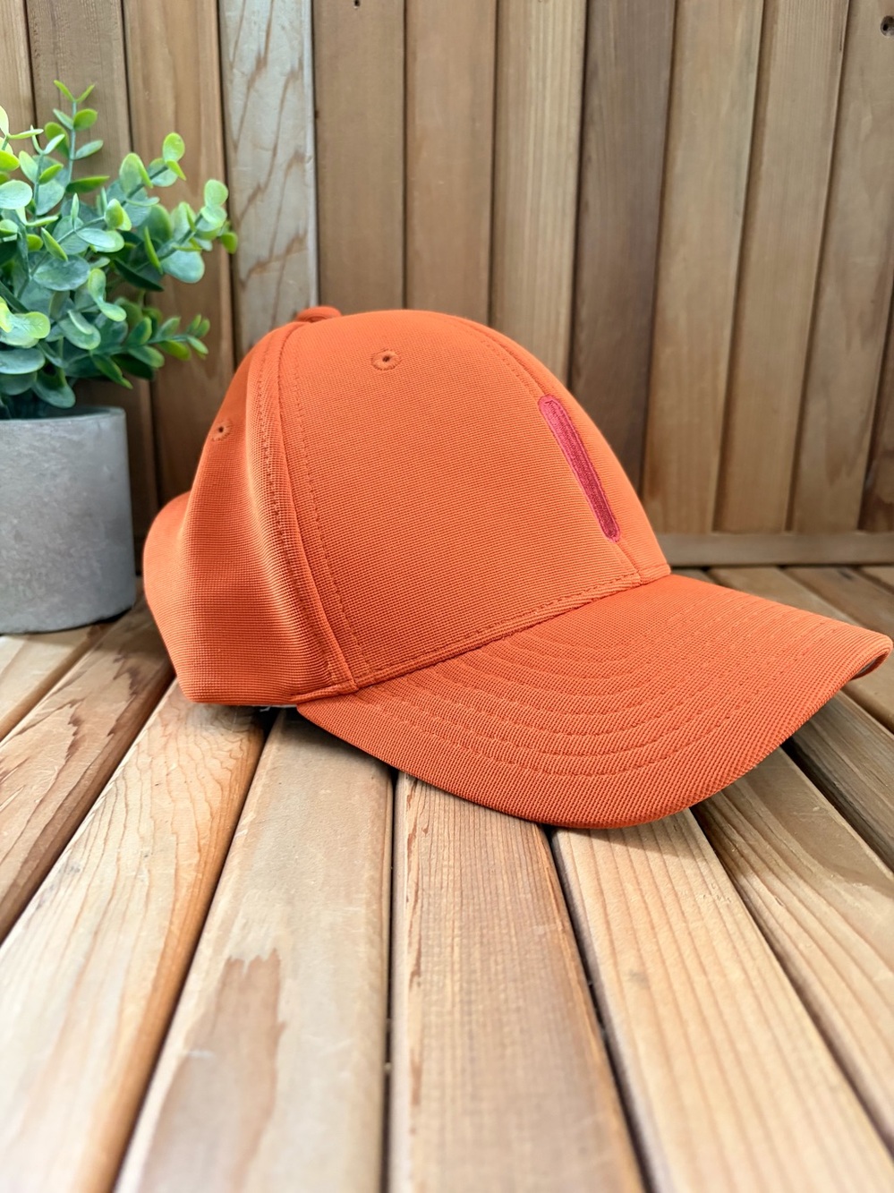 Pacific Headwear M2 Performance Fitted Hat Orange 498F Flexfit Athletic Cap